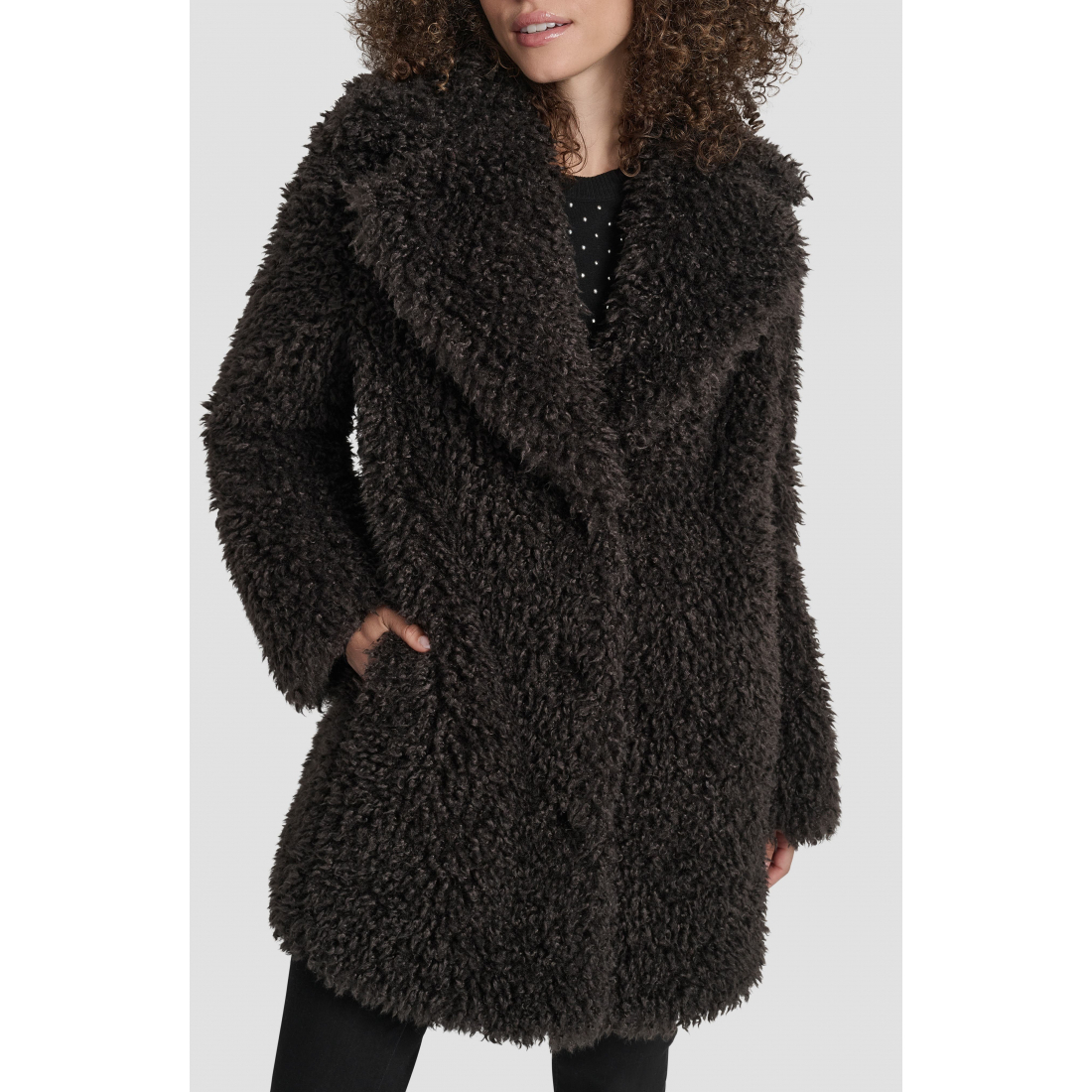 Women's 'Faux Fur' Teddy Coat
