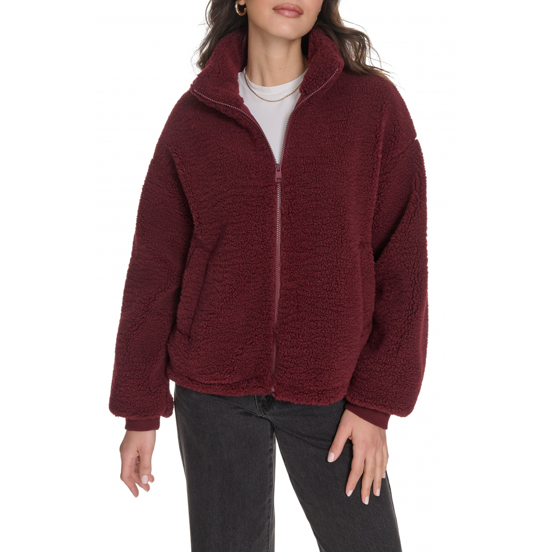 Manteau Teddy 'Zip Front Teddy' pour Femmes