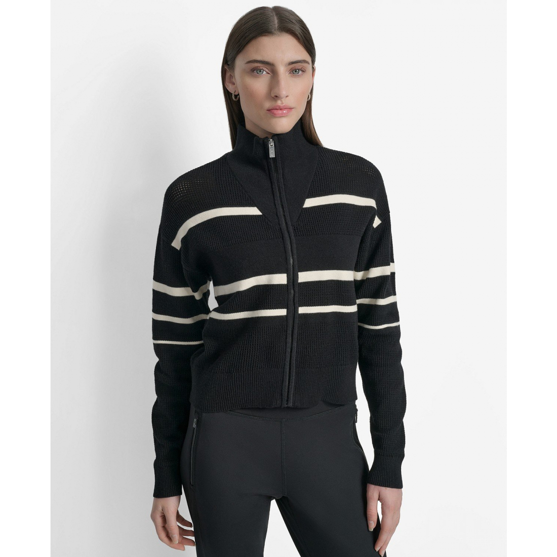 'Open Stitch Full Zip Stripe' Trainingsjacke für Damen