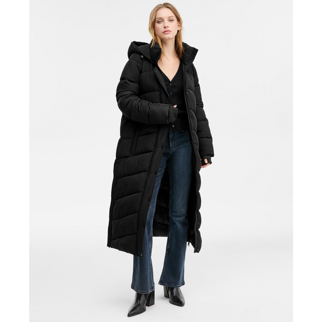 Manteau matelassé 'Hooded Water-Resistant Maxi' pour Femmes