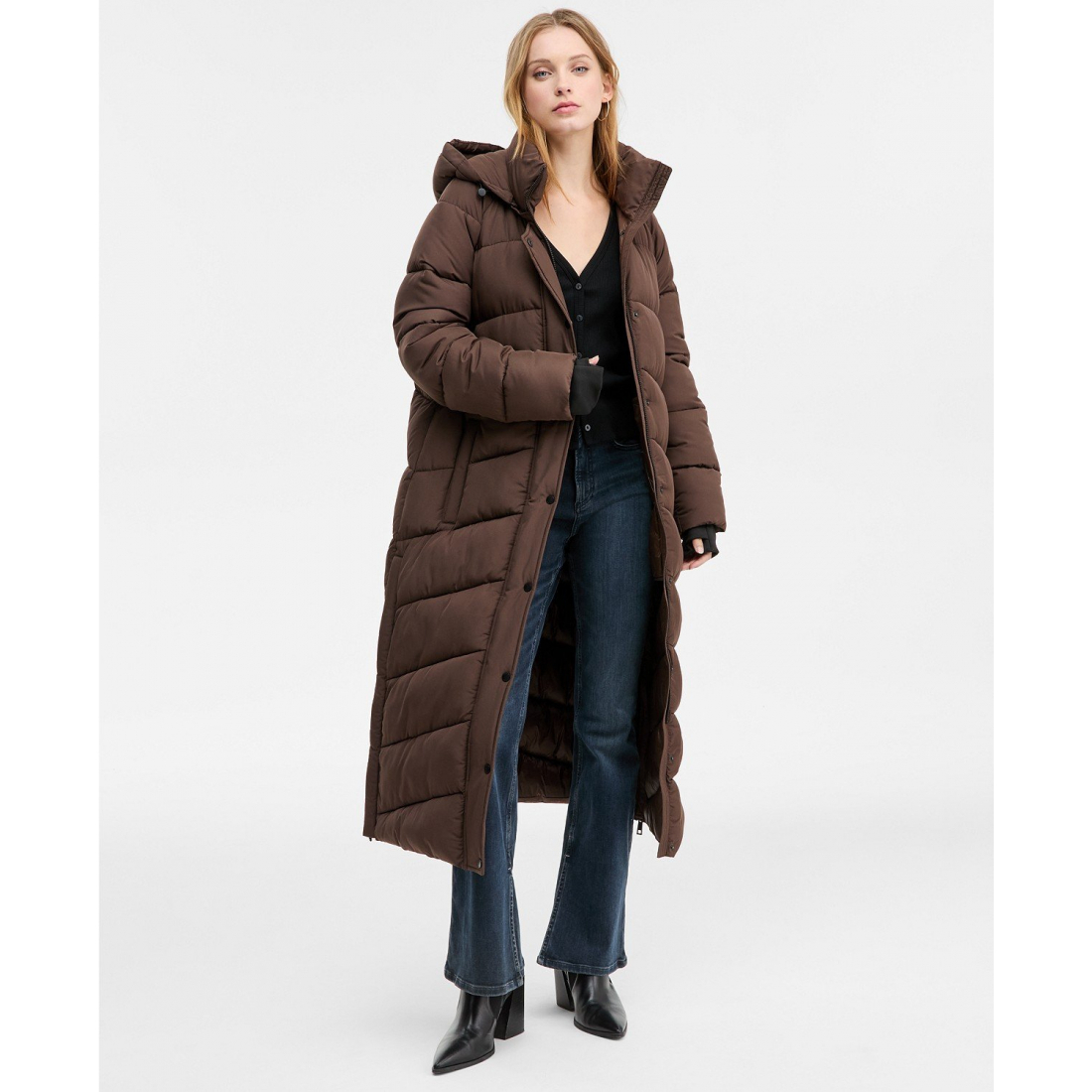 Manteau matelassé 'Hooded Water-Resistant Maxi' pour Femmes