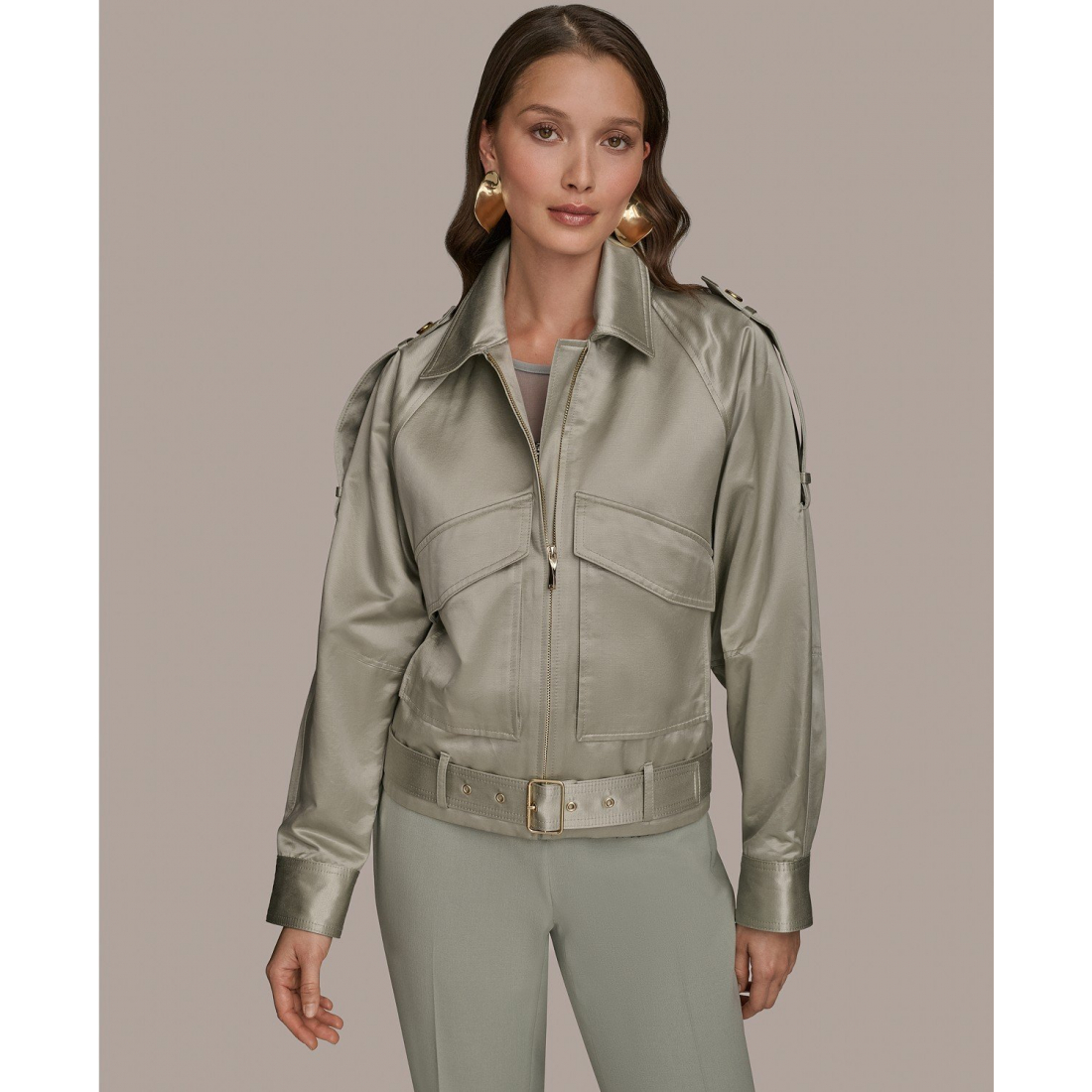 Perfecto 'Zip-Front Belted' pour Femmes