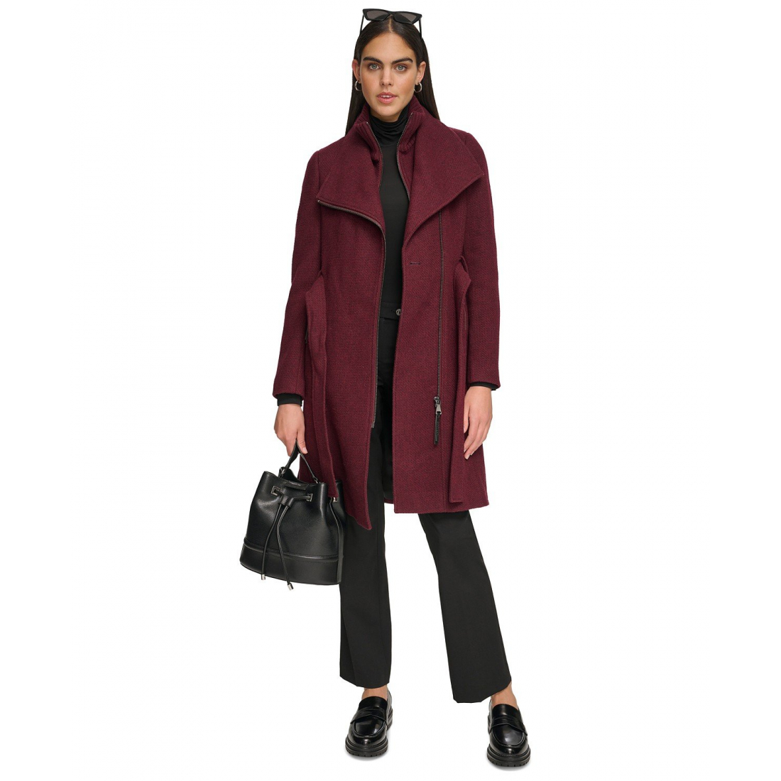 'Belted' Wickelmantel für Damen