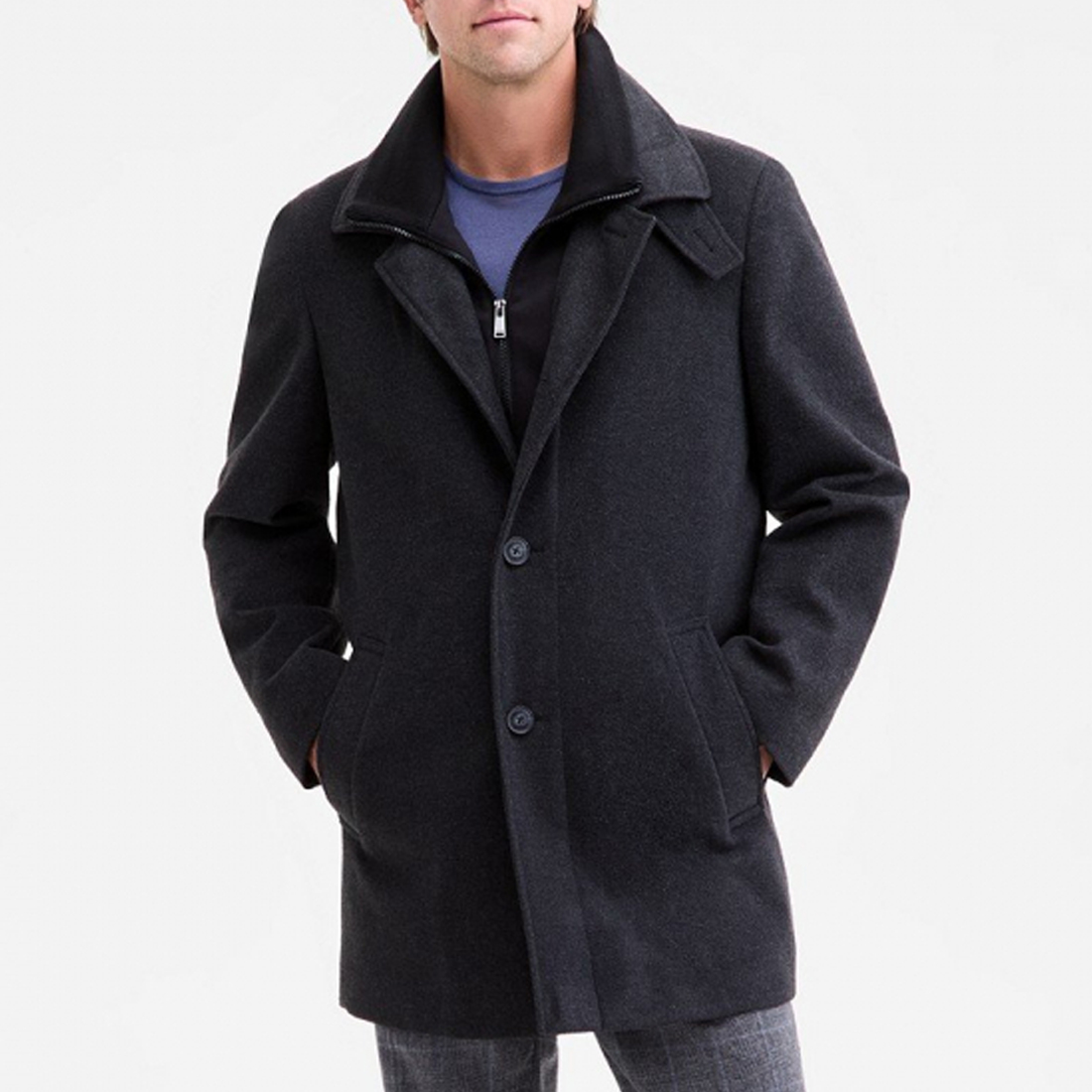 'Classic-Fit Coleman' Mantel für Herren