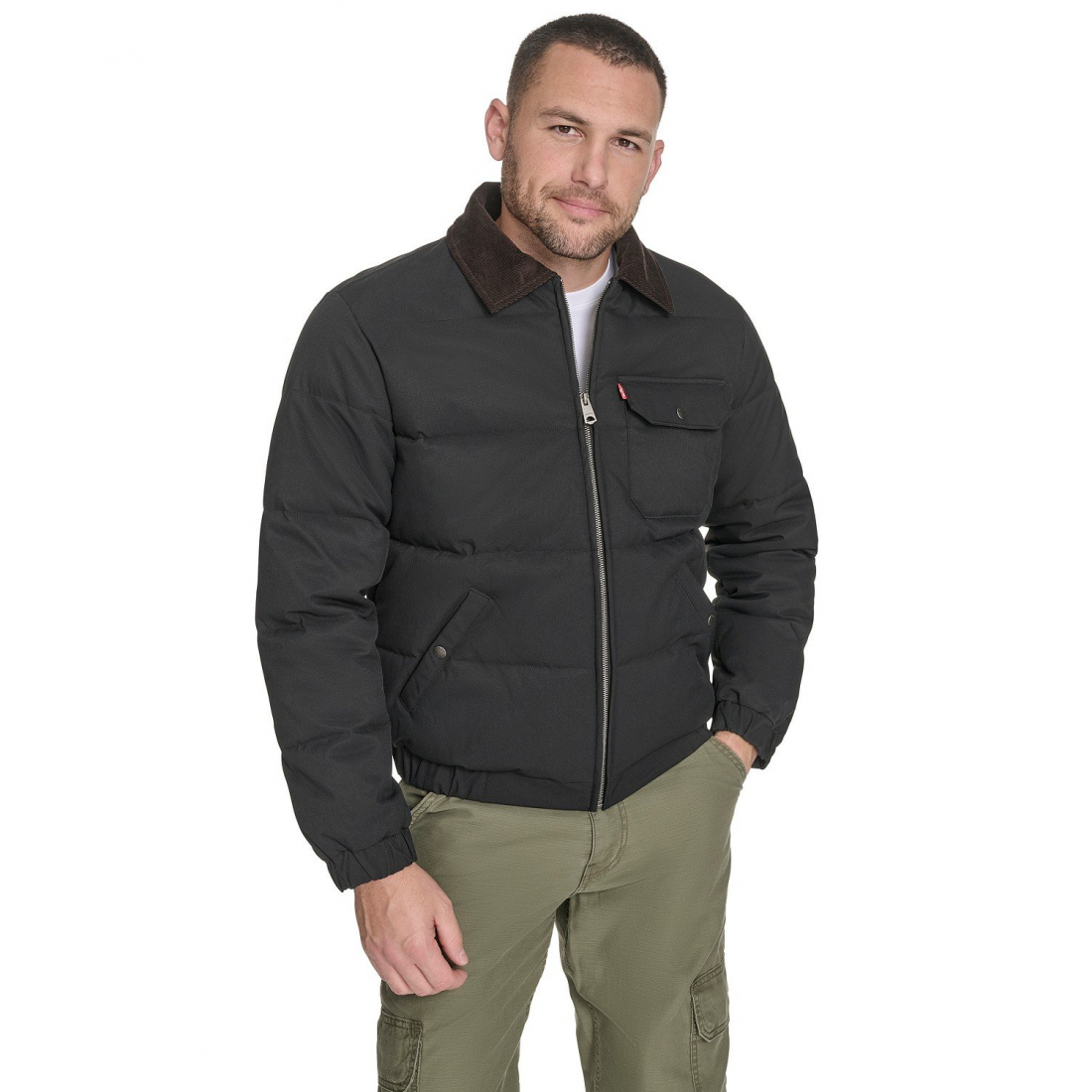 Veste matelassée 'Quilted Collar Depot' pour Hommes