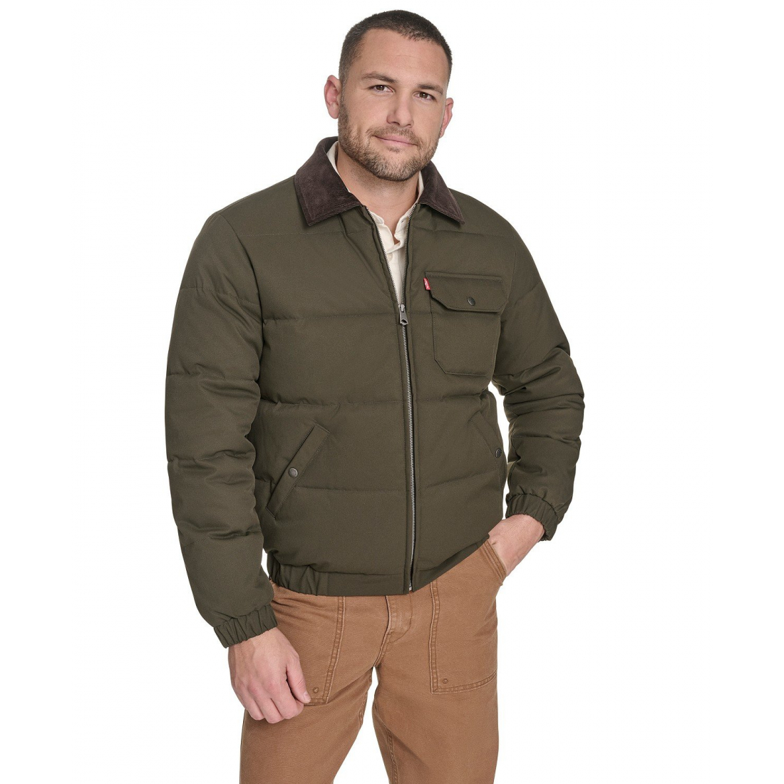 Veste matelassée 'Quilted Collar Depot' pour Hommes