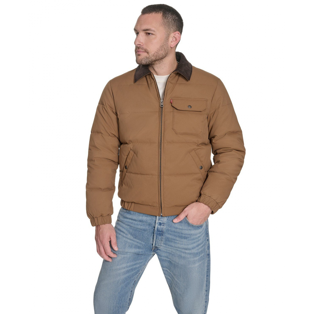 Veste matelassée 'Quilted Collar Depot' pour Hommes