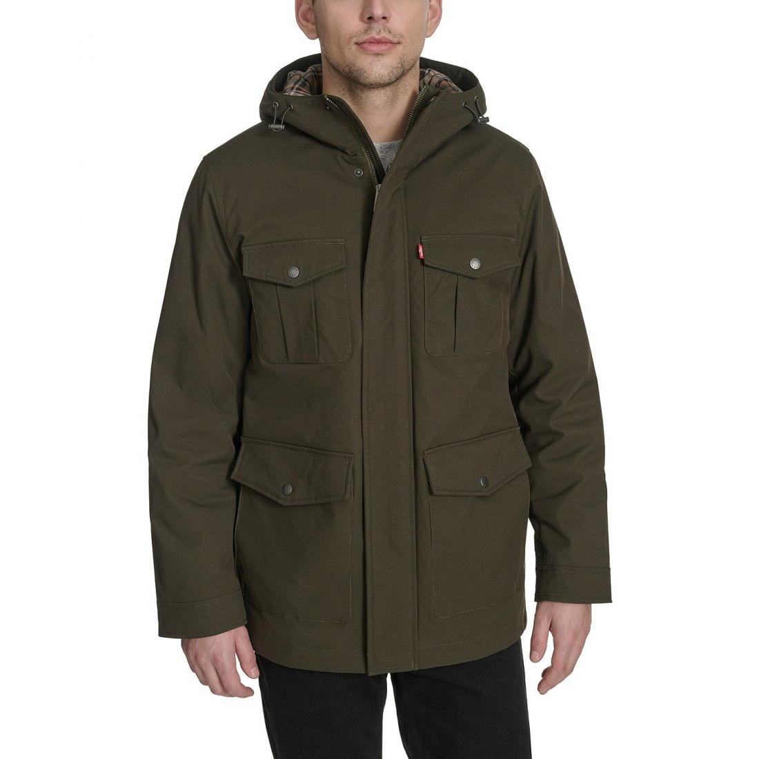 Parka 'Field Plaid Lining' pour Hommes