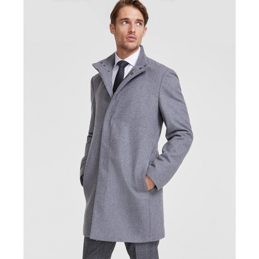 Manteau 'Mayden Slim-Fit Wool Blend Overcoat' pour Hommes