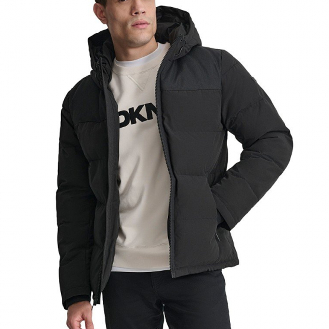 Manteau matelassé 'Mixed-Media' pour Hommes