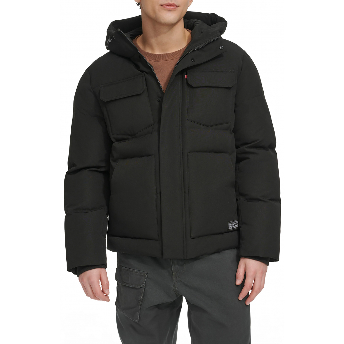 Veste matelassée 'Water Resistant Hooded Quilted' pour Hommes