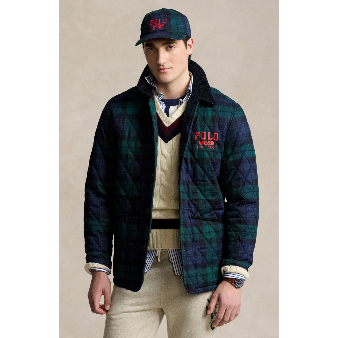 Veste matelassée 'Plaid' pour Hommes
