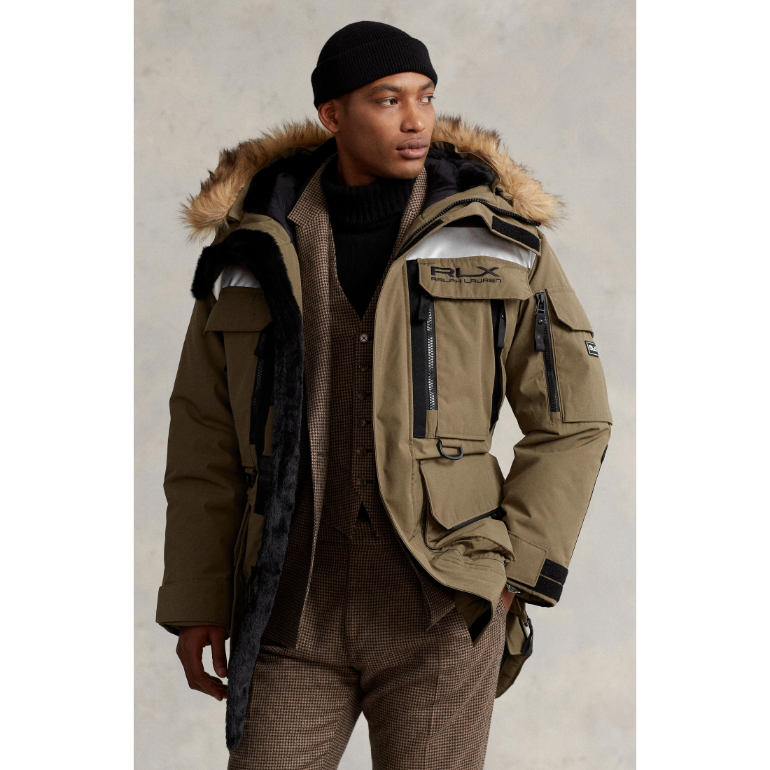 Parka 'Arctic Faux Fur Trim Hooded' pour Hommes