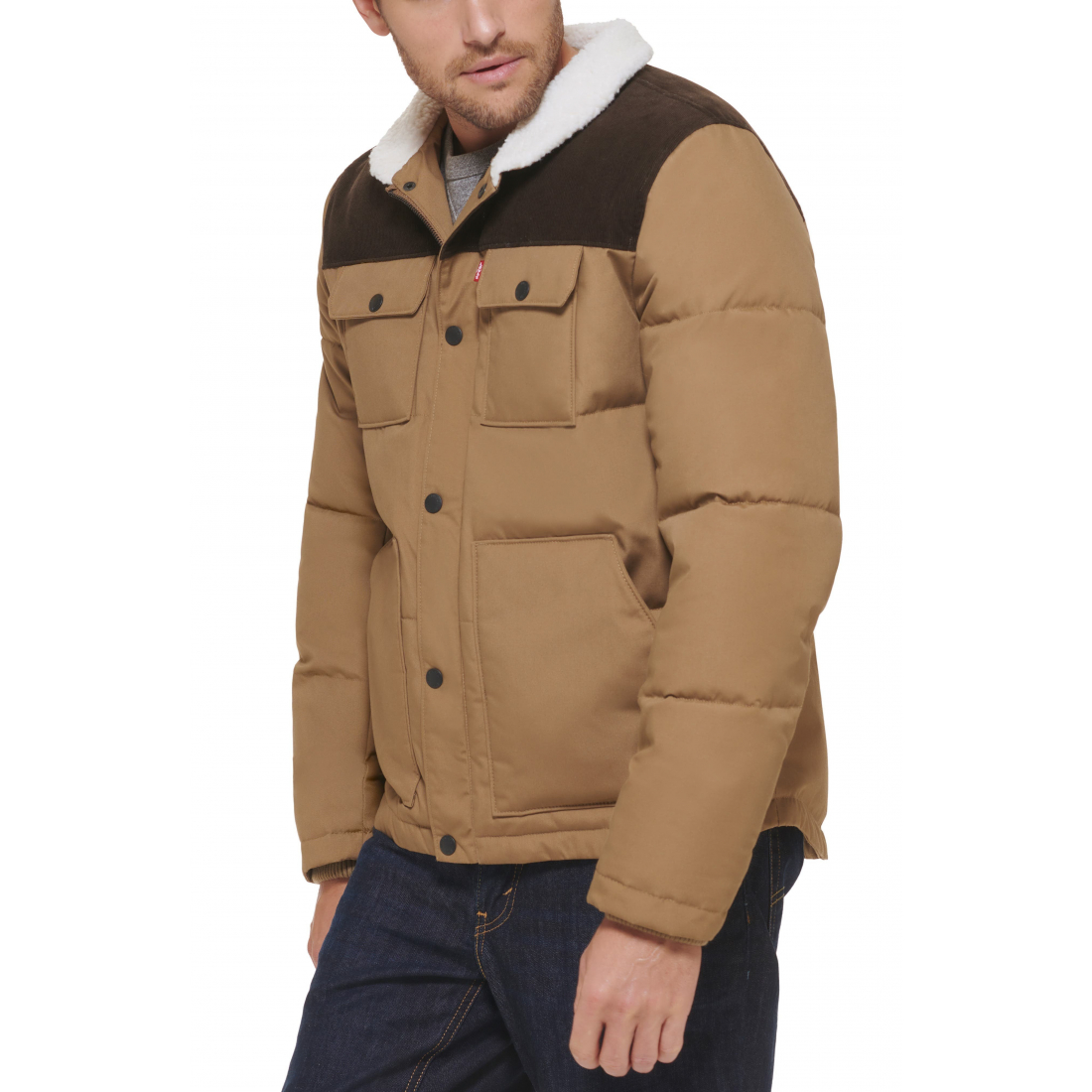 Veste matelassée 'Woodsman High Pile Fleece' pour Hommes