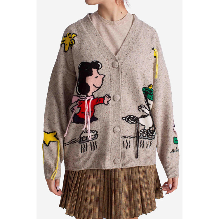 Cardigan 'Snoopy & Lucy' pour Femmes