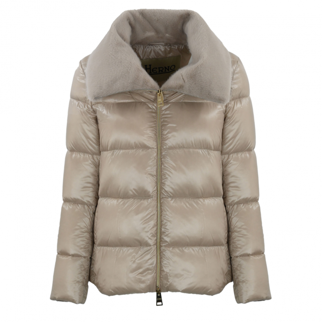 Doudoune en plumes 'High-Neck Zipped' pour Femmes