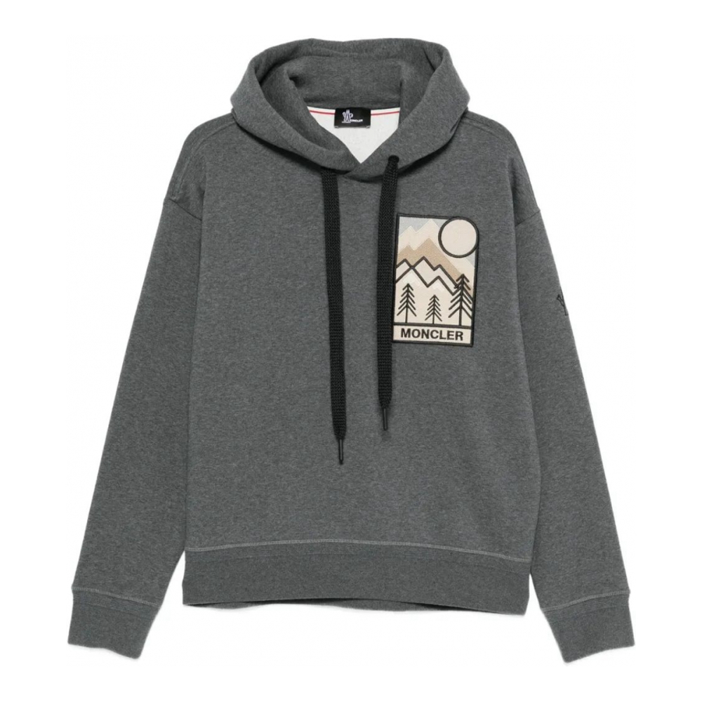 Sweatshirt à capuche  'Logo-Appliqué' pour Hommes