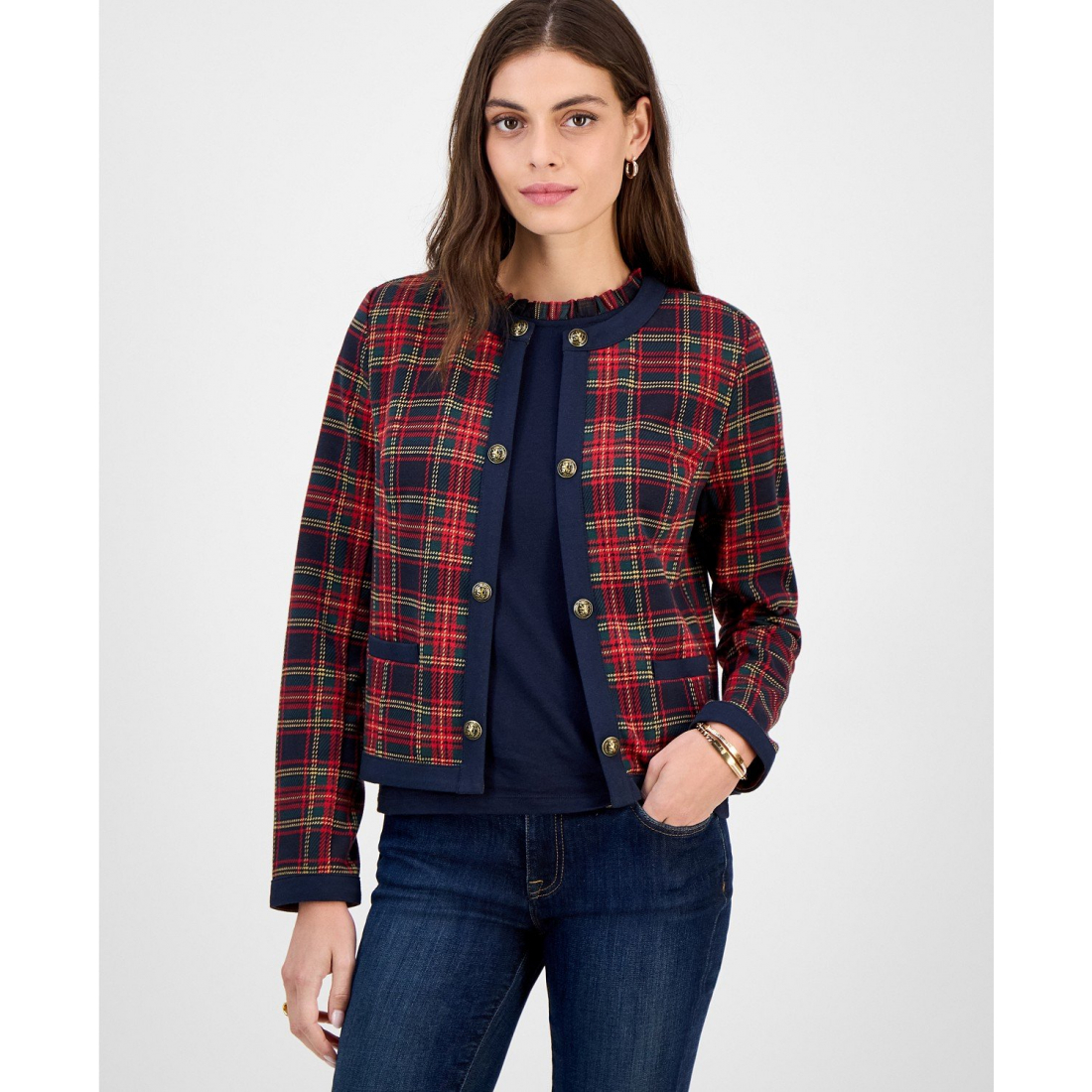 Veste 'Plaid' pour Femmes