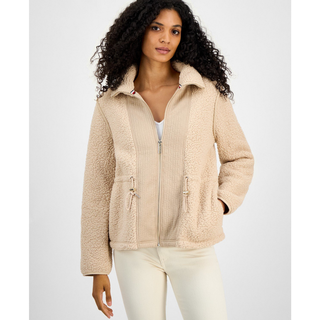 Veste 'Sherpa Zip-Front' pour Femmes