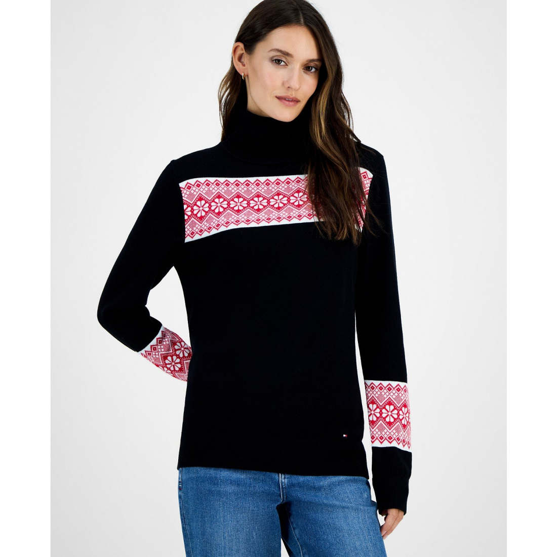 Pull à col roulé 'Fair Isle' pour Femmes