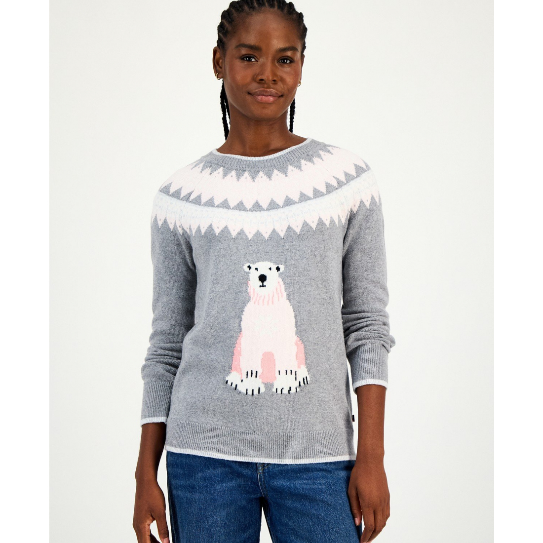 Pull 'Polar Bear Fair Isle' pour Femmes