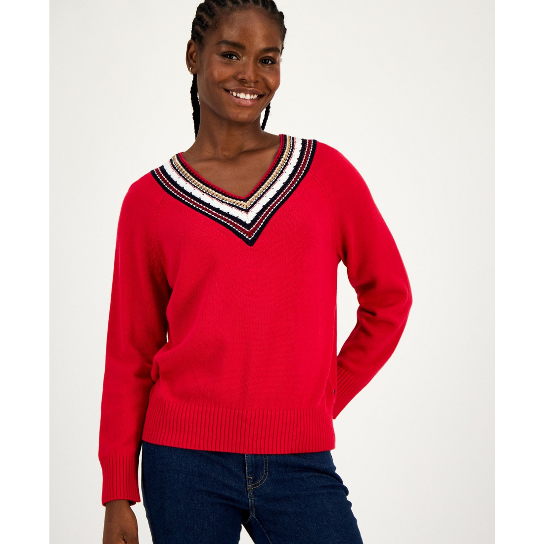 Pull 'V Neck' pour Femmes
