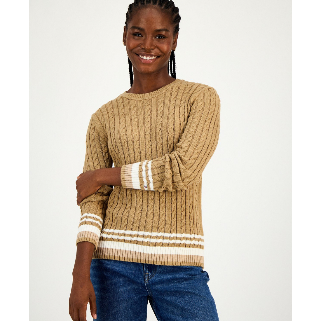 Pull 'Cable Knit' pour Femmes