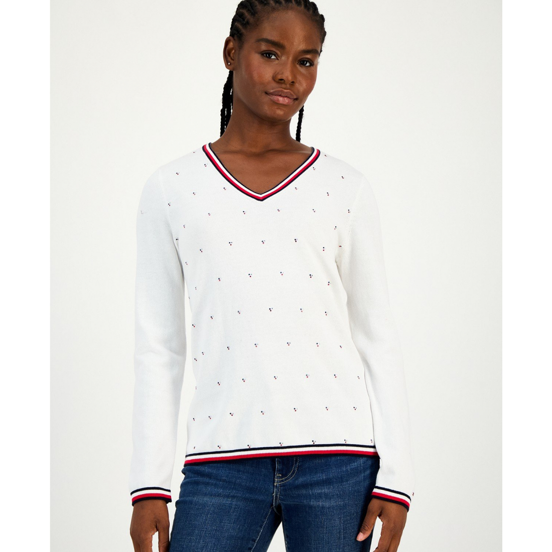 Pull 'V-Neck' pour Femmes