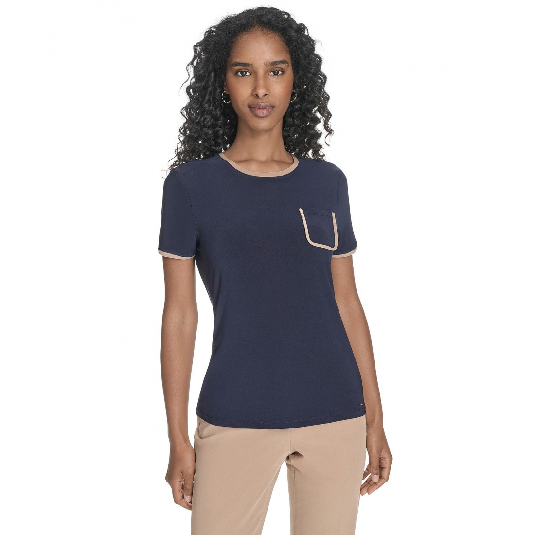 T-shirt 'Crewneck Pocket' pour Femmes