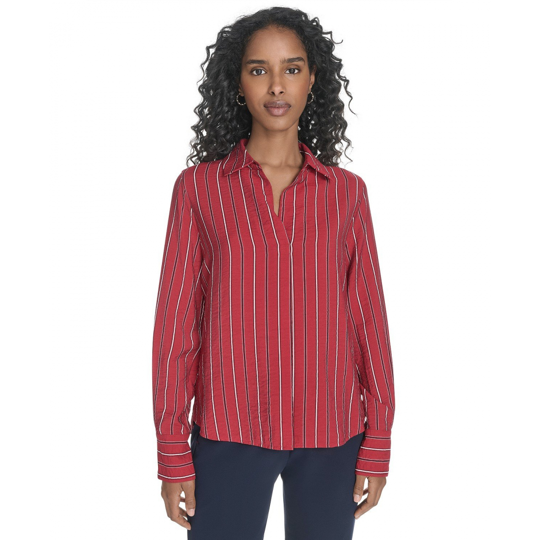 Top à manches longues 'Striped' pour Femmes