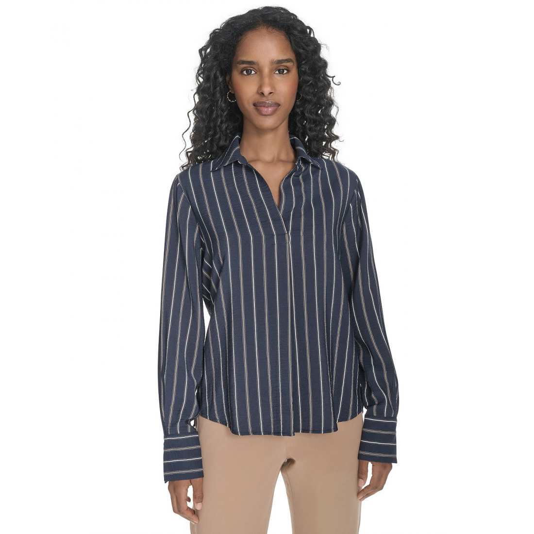 Top à manches longues 'Striped' pour Femmes