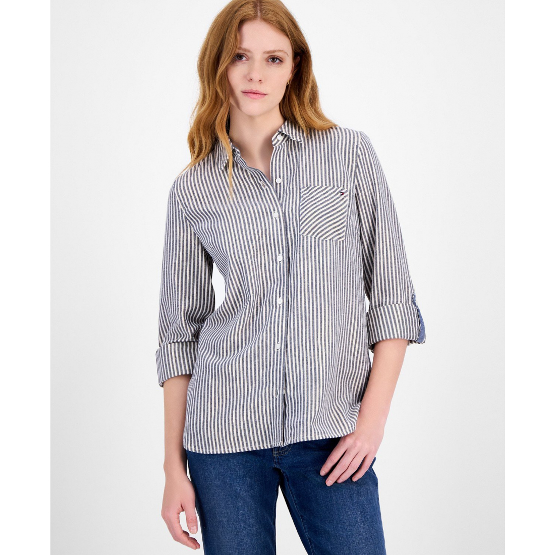 Chemise 'Shine-Strip' pour Femmes