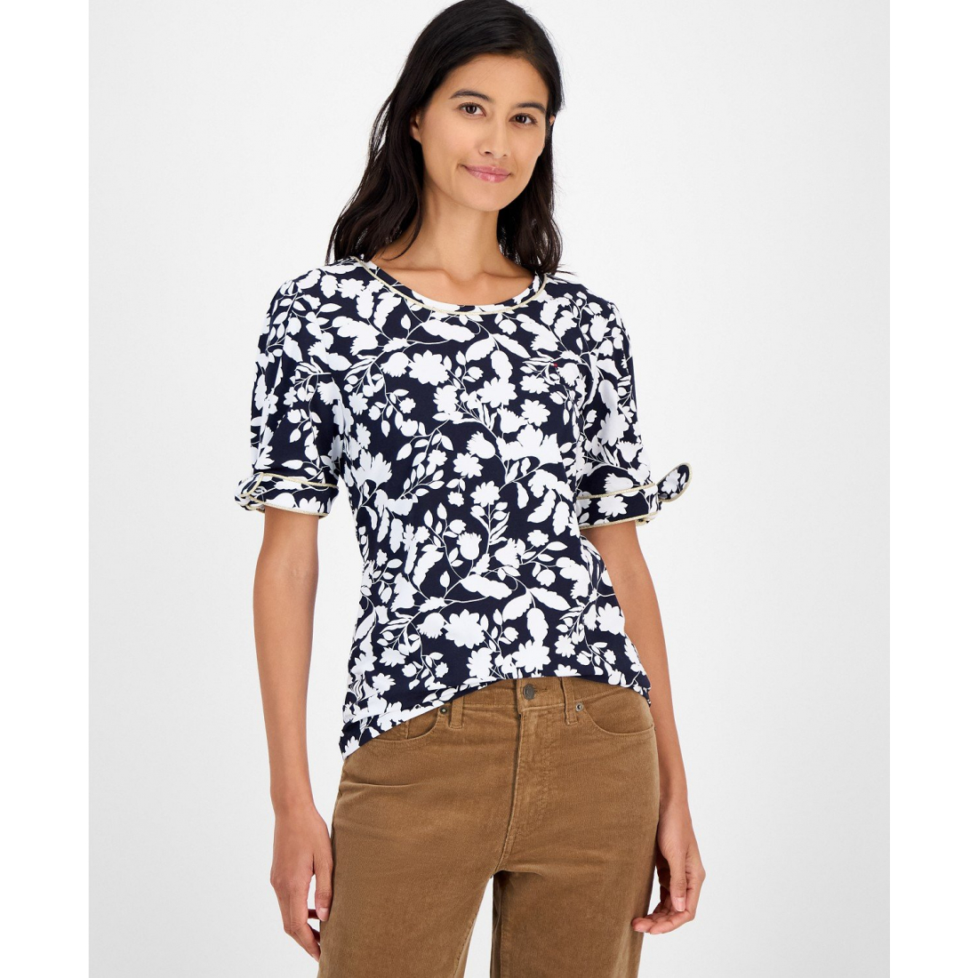 T-shirt 'Tie-Sleeve' pour Femmes