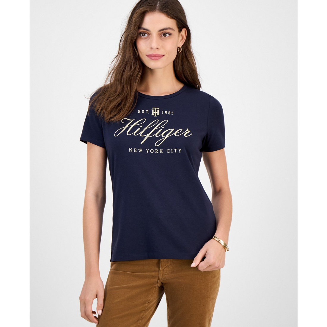 T-shirt 'Embroidered Logo' pour Femmes