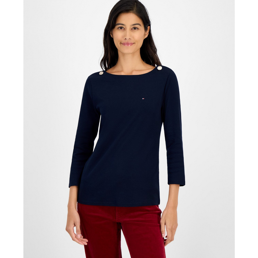 Top 'Boat-Neck' pour Femmes