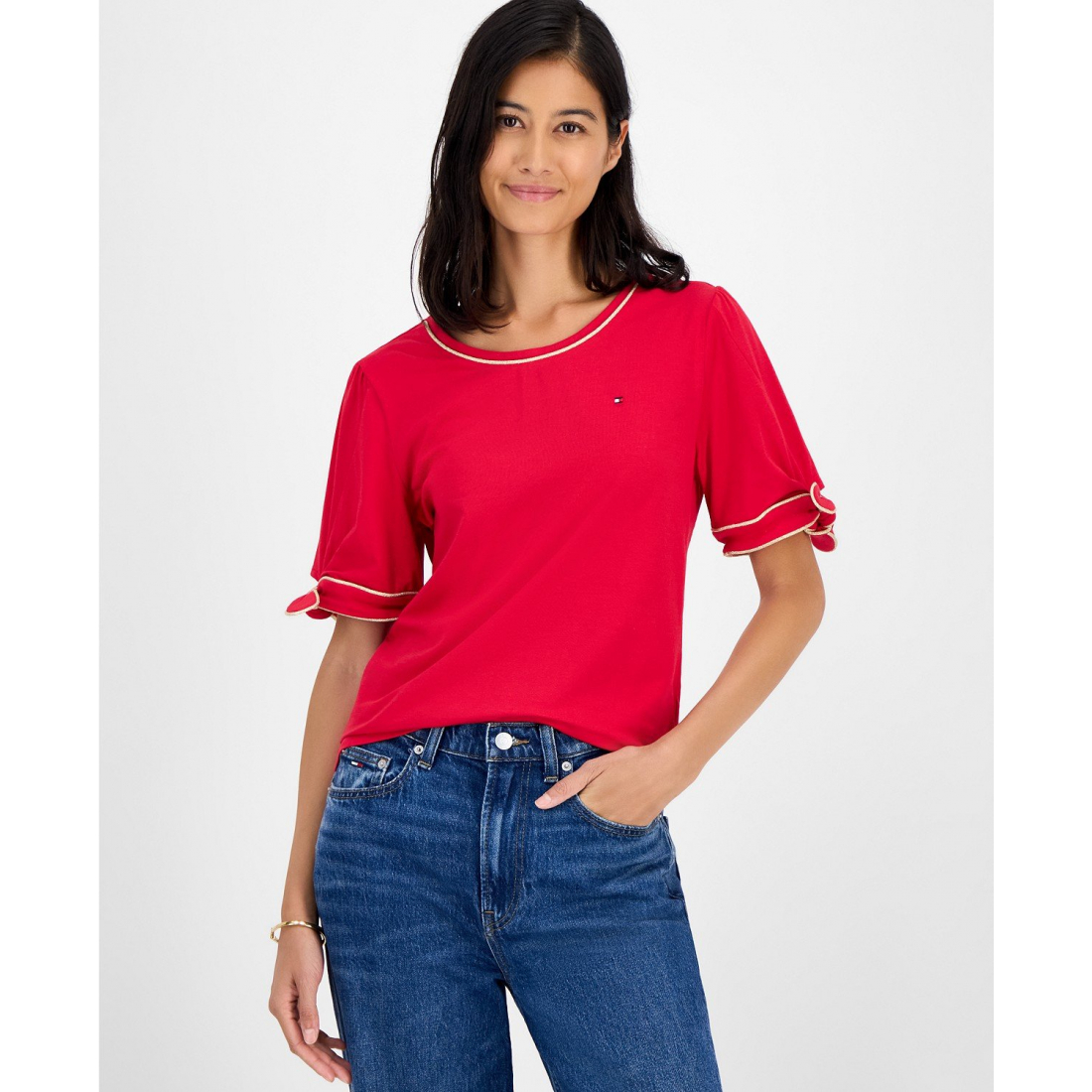 T-shirt 'Tie-Sleeve' pour Femmes