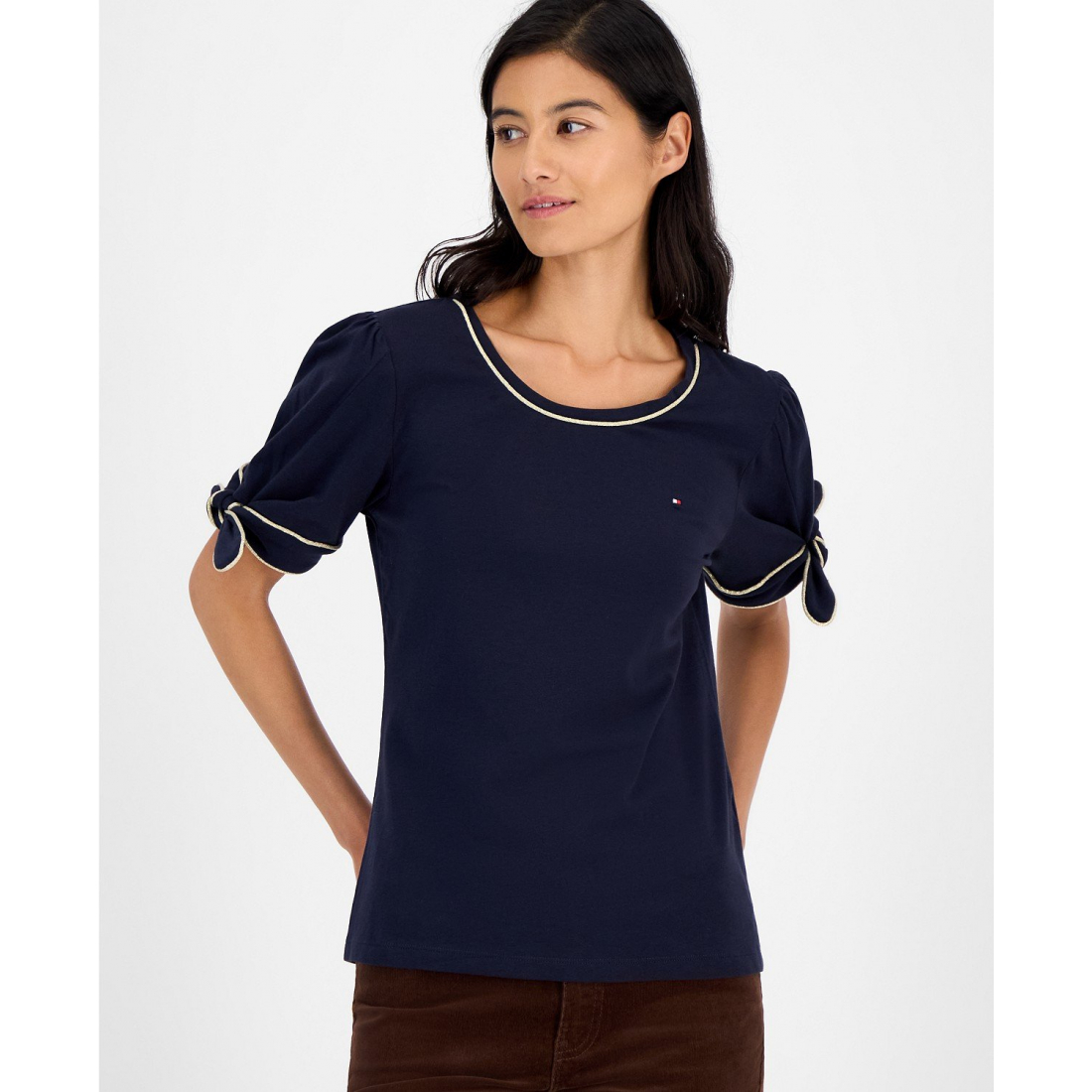 T-shirt 'Tie-Sleeve' pour Femmes