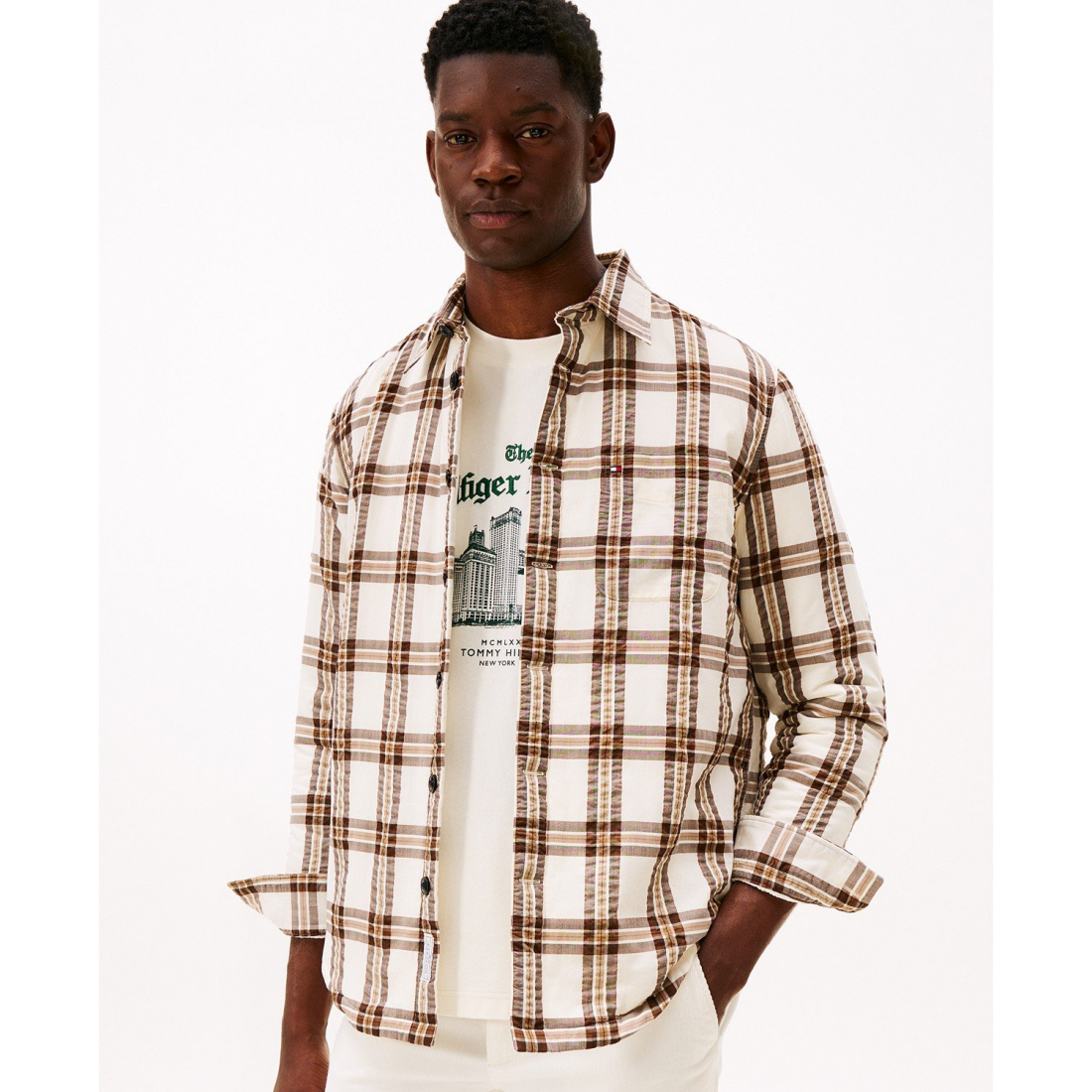 Surchemise 'Padded Relaxed Fit' pour Hommes