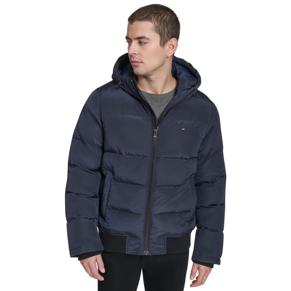 Men's 'Ribstop Hooded Snorkel' Puffer Jacket
