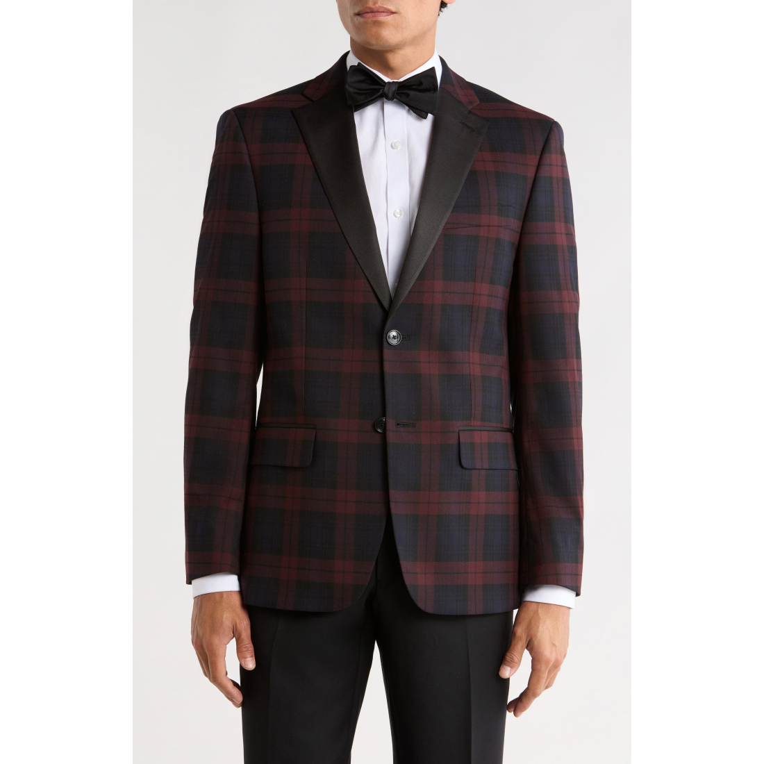 Blazer 'Plaid Two-Button' pour Hommes
