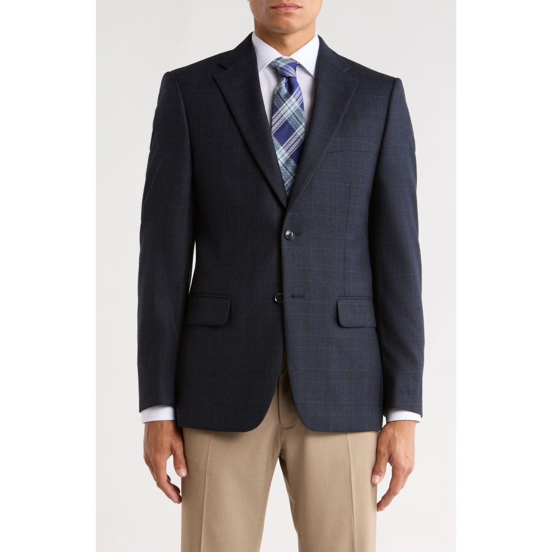 Blazer 'Plaid Two-Button' pour Hommes