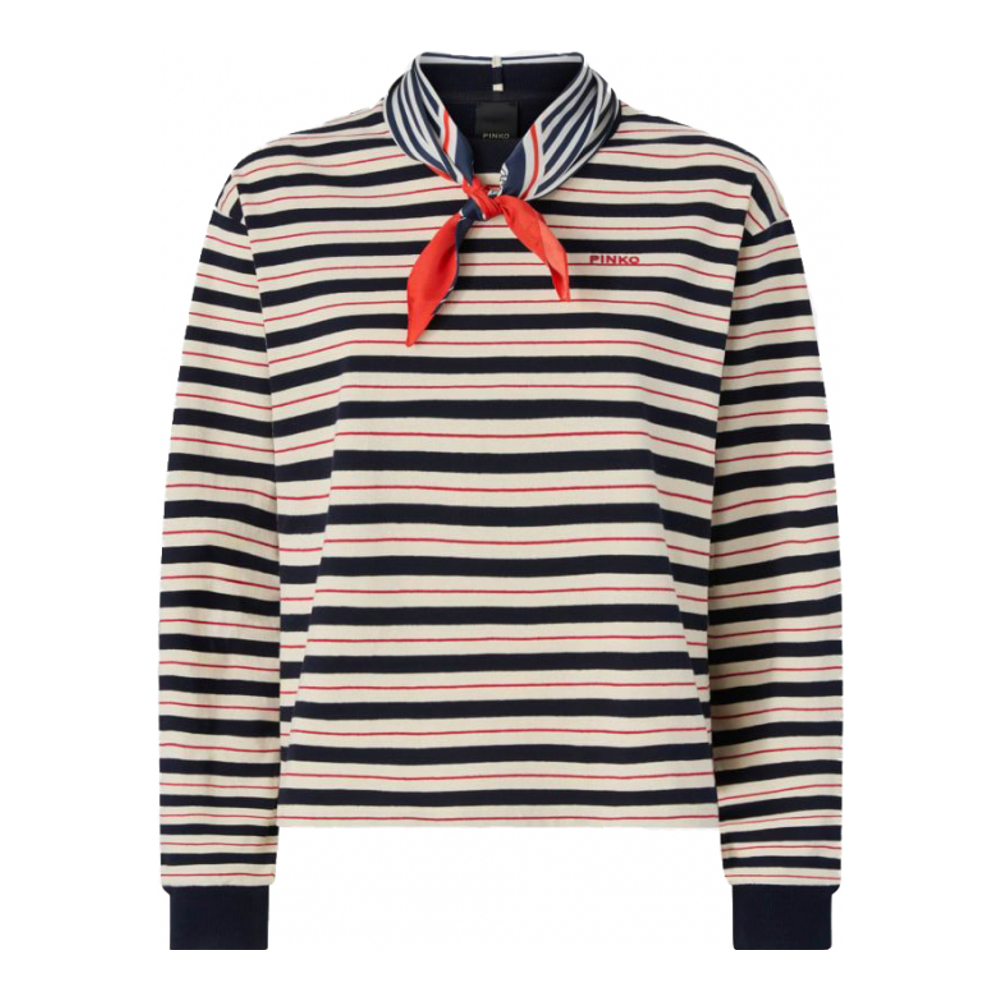 Pull 'Striped Embroidered Detail' pour Femmes