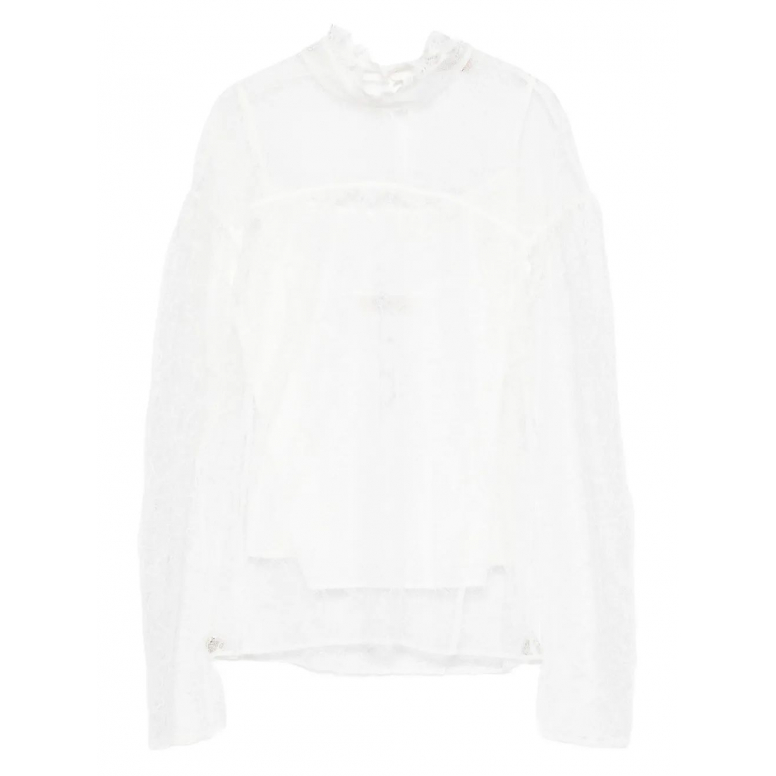 Top 'Lace Mock-Neck' pour Femmes