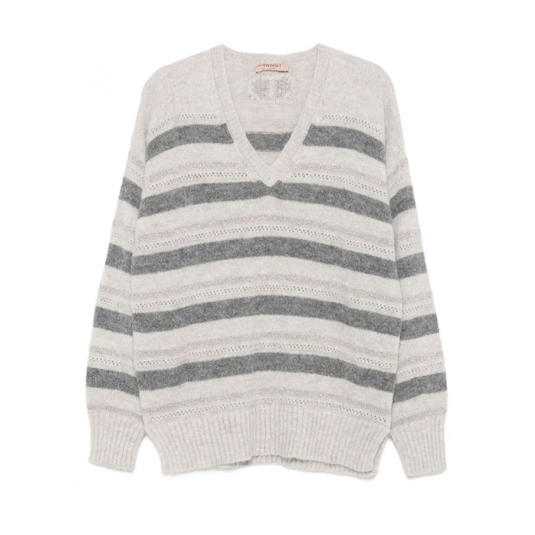Women's 'Striped V-Neck' Sweater