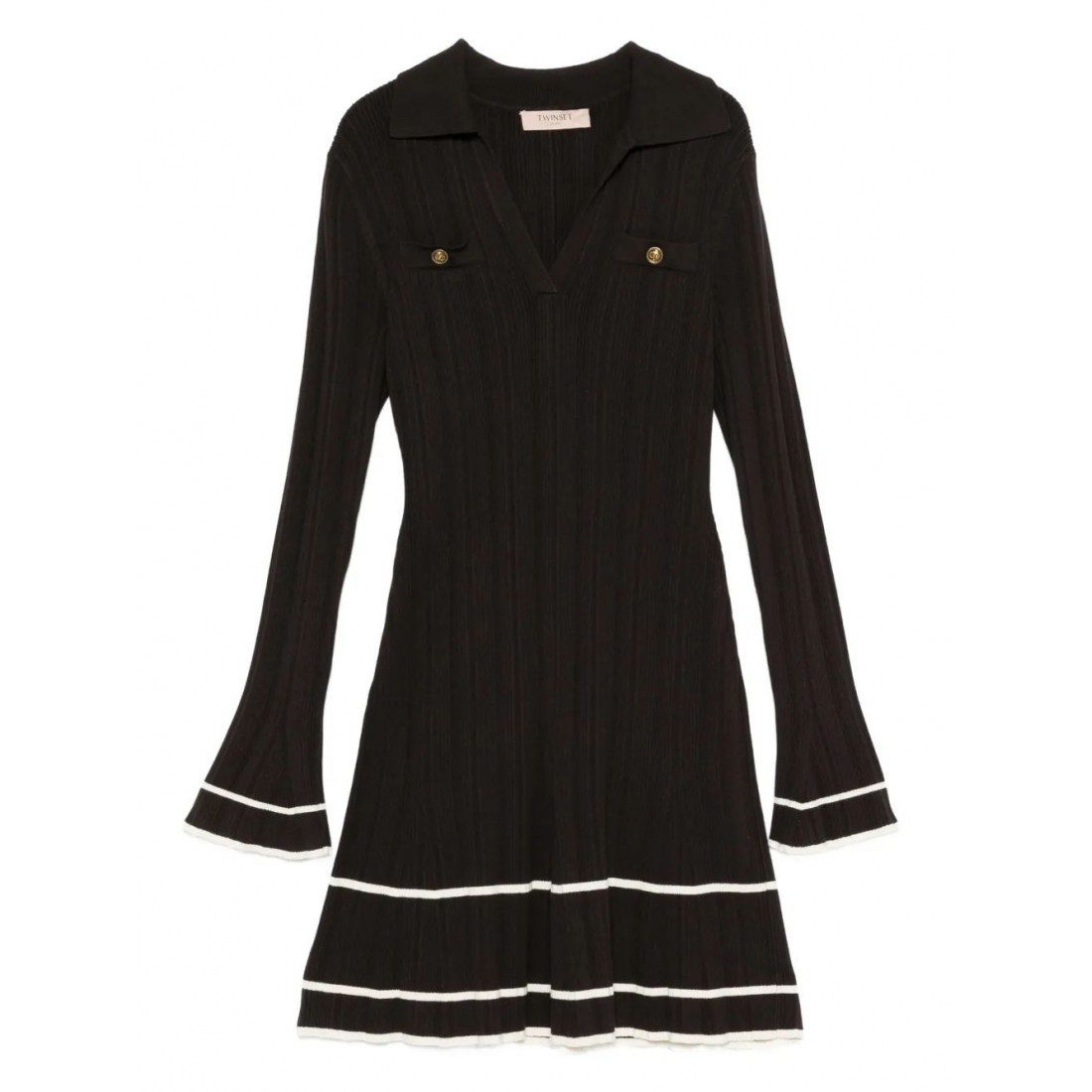 Robe mini 'Button-Detail' pour Femmes