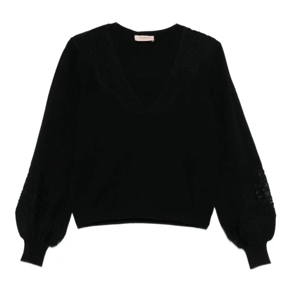 Women's 'Lace-Sleeves' Sweater