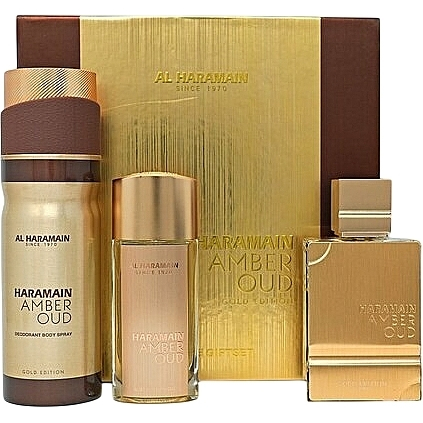Coffret de parfum 'Amber Oud Gold Edition' - 3 Pièces