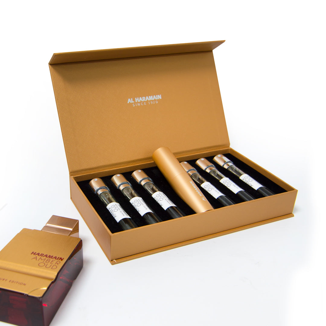 Coffret de parfum 'Discovery Collection Amber Oud' - 10 ml, 6 Pièces