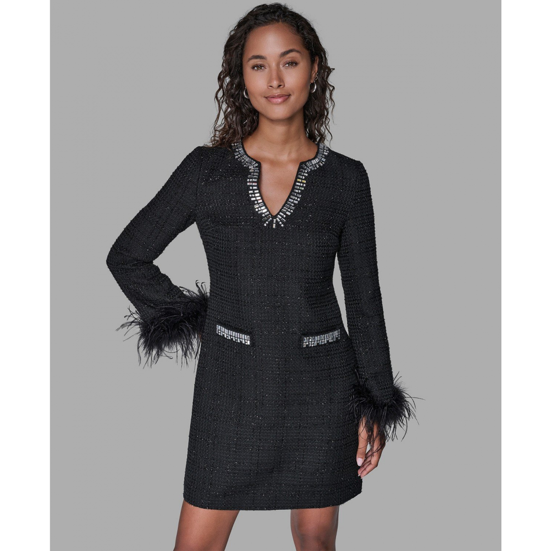 'V-Neck Dress' pour Femmes