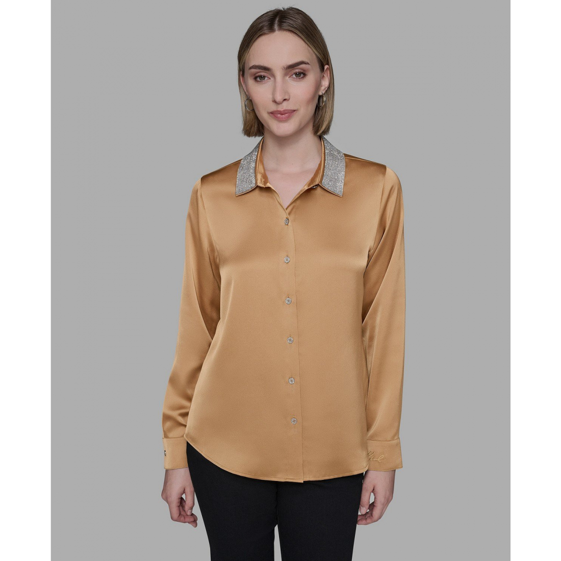 'Collared Neck Shirt' pour Femmes